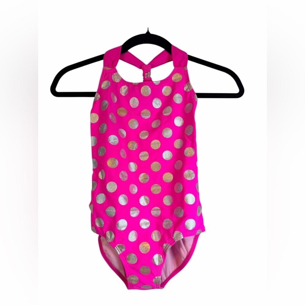 NWT CinCili Girls One Piece Swimsuits Crossback Swimwear, Size Medium 8-12 Years